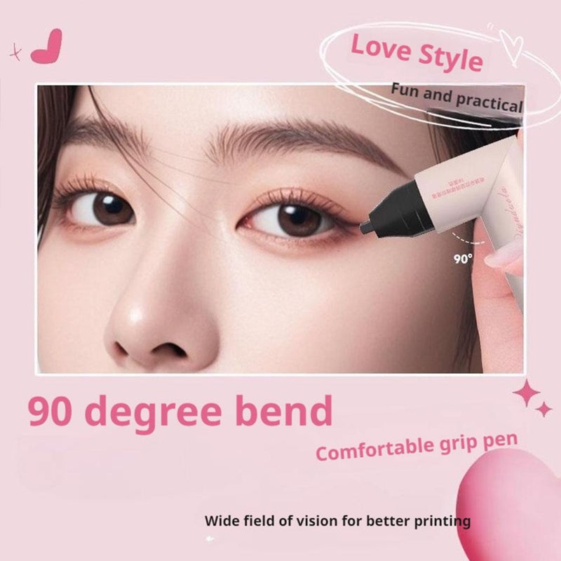 Double-Ended Eyeliner Stamp Pen, Foldable Winged Eyeliner Stamps for Left & Right Eye, Waterproof Smudge-Proof Liquid Eyeliners for Beginners, Quick Dry, Quick Easy Eyeliners Tool, for All Eye Shapes - Image 2